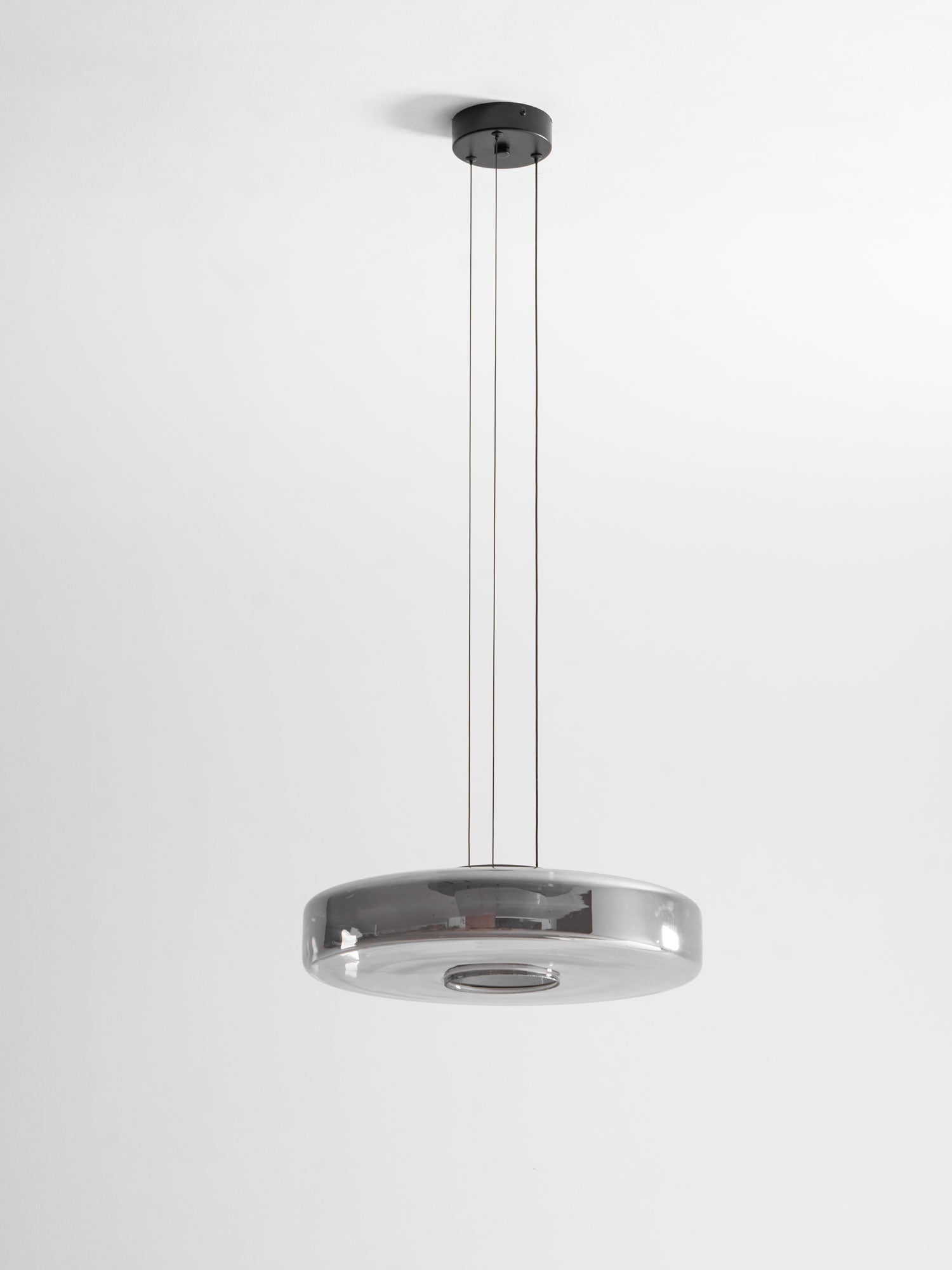 Glass Pendant Light 17.7 In Layered LED Dining Room Kitchen Island Ceiling Fixture Modern Multi Tier Hanging Lamp | Thomler