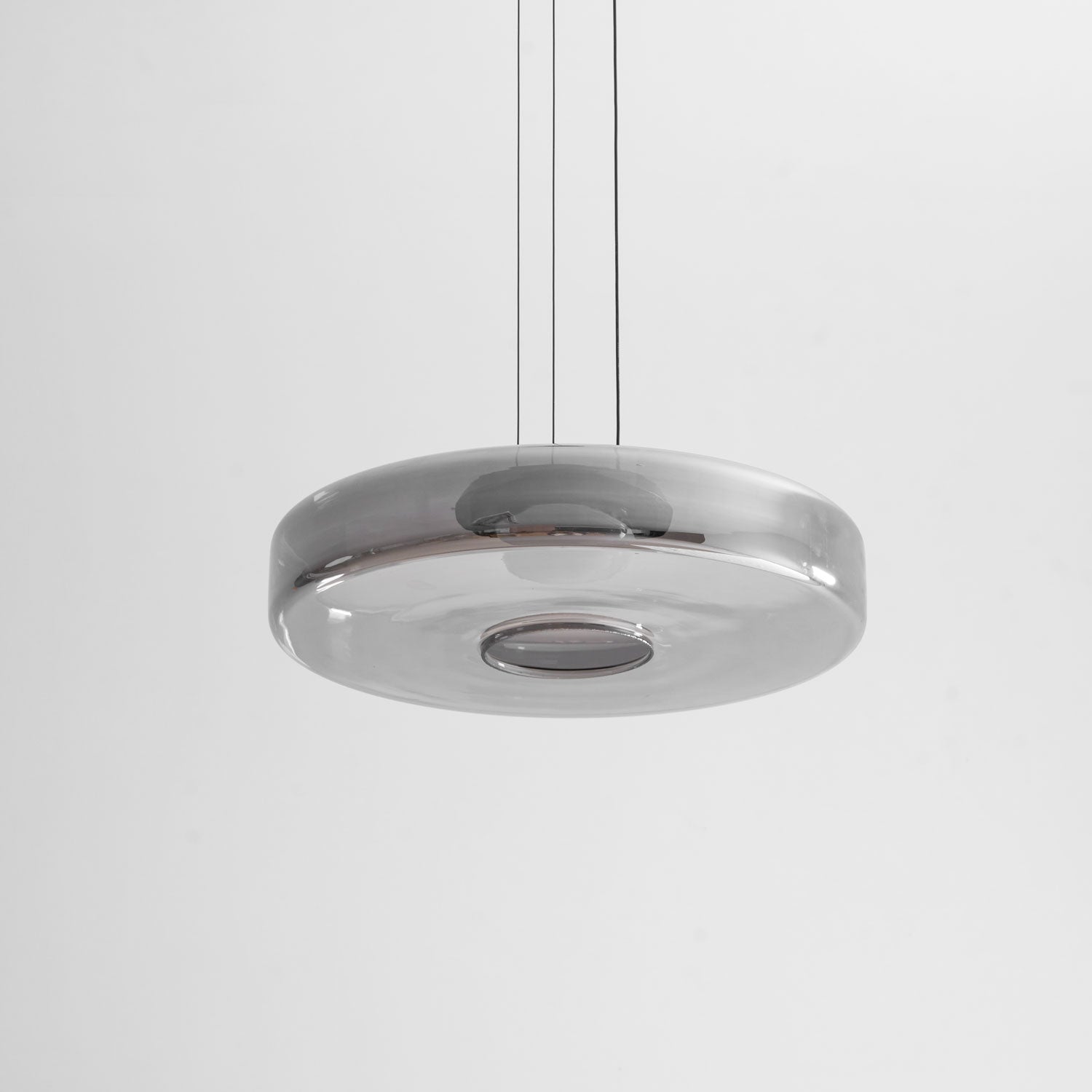 Glass Pendant Light 17.7 In Layered LED Dining Room Kitchen Island Ceiling Fixture Modern Multi Tier Hanging Lamp | Thomler