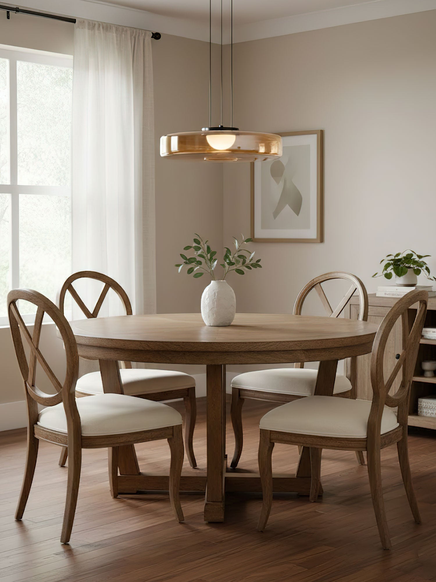 Glass Pendant Light 17.7 In Layered LED Dining Room Kitchen Island Ceiling Fixture Modern Multi Tier Hanging Lamp | Thomler