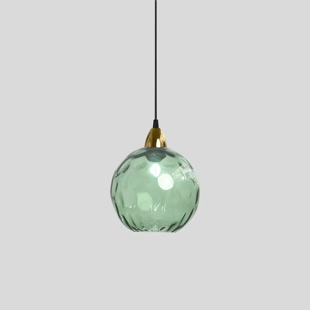 Pendant Light Glass Globe E26 20.0 cm Grey Dining Room Bedroom Hanging Ceiling Lamp Modern Ambient Lighting | Thomler