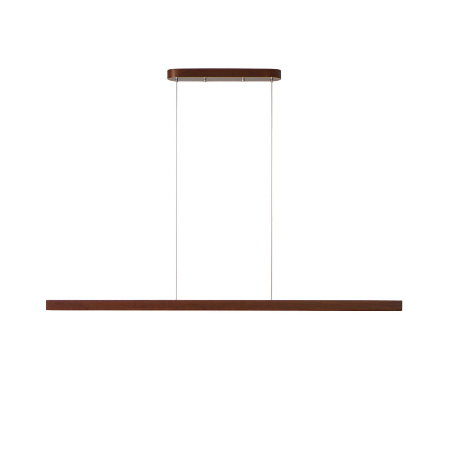 Pendant Light Wood Linear Integrated LED Natural Dining Table Kitchen Island Hanging Ceiling Lamp Japandi Scandinavian | Thomler