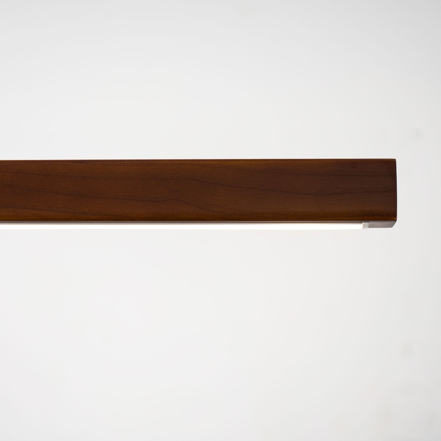 Pendant Light Wood Linear Integrated LED Natural Dining Table Kitchen Island Hanging Ceiling Lamp Japandi Scandinavian | Thomler