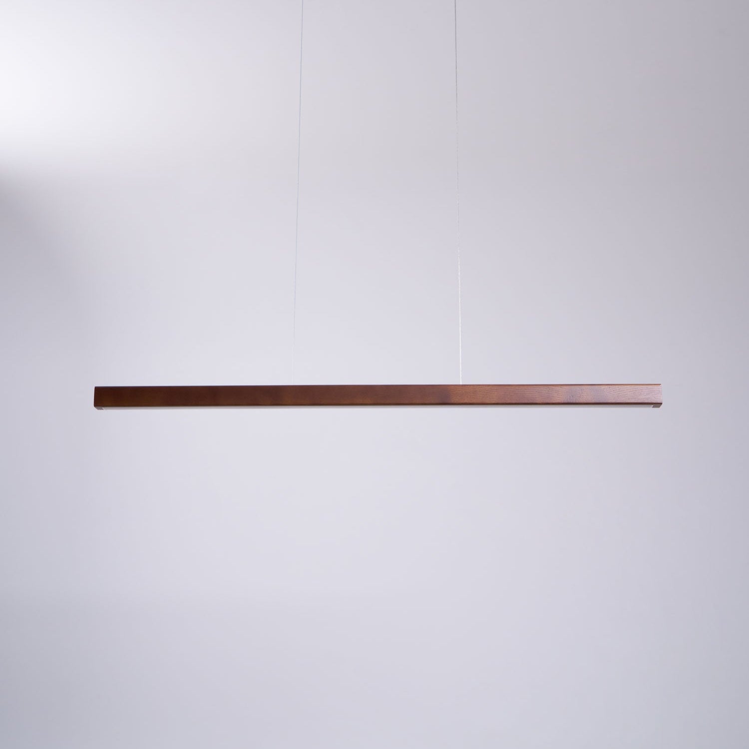 Pendant Light Wood Linear Integrated LED Natural Dining Table Kitchen Island Hanging Ceiling Lamp Japandi Scandinavian | Thomler