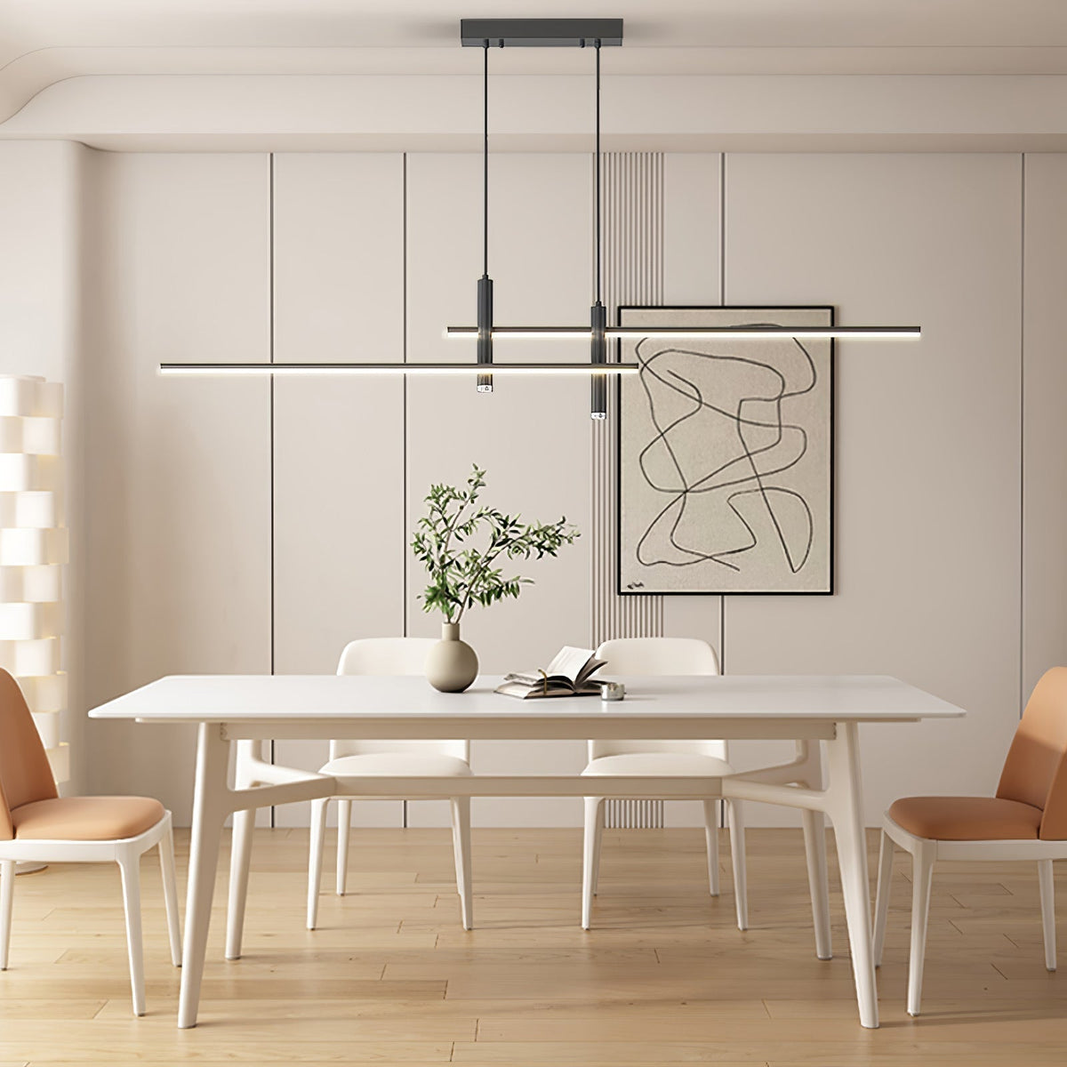 Industrial Bar Spotlight Fixture for Dining & Kitchen Islands | Adjustable Hanging Track Luminaire | Thomler