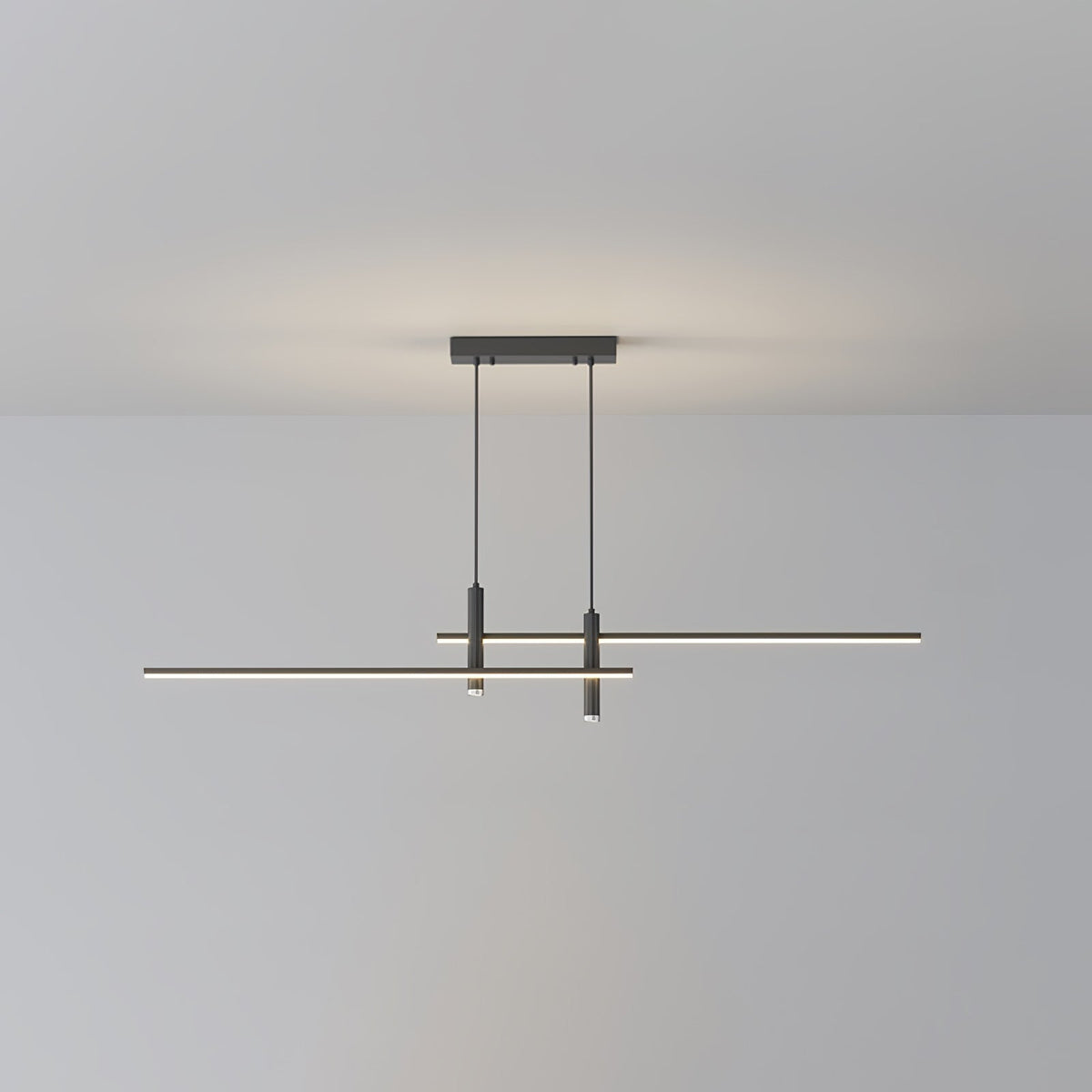Industrial Bar Spotlight Fixture for Dining & Kitchen Islands | Adjustable Hanging Track Luminaire | Thomler