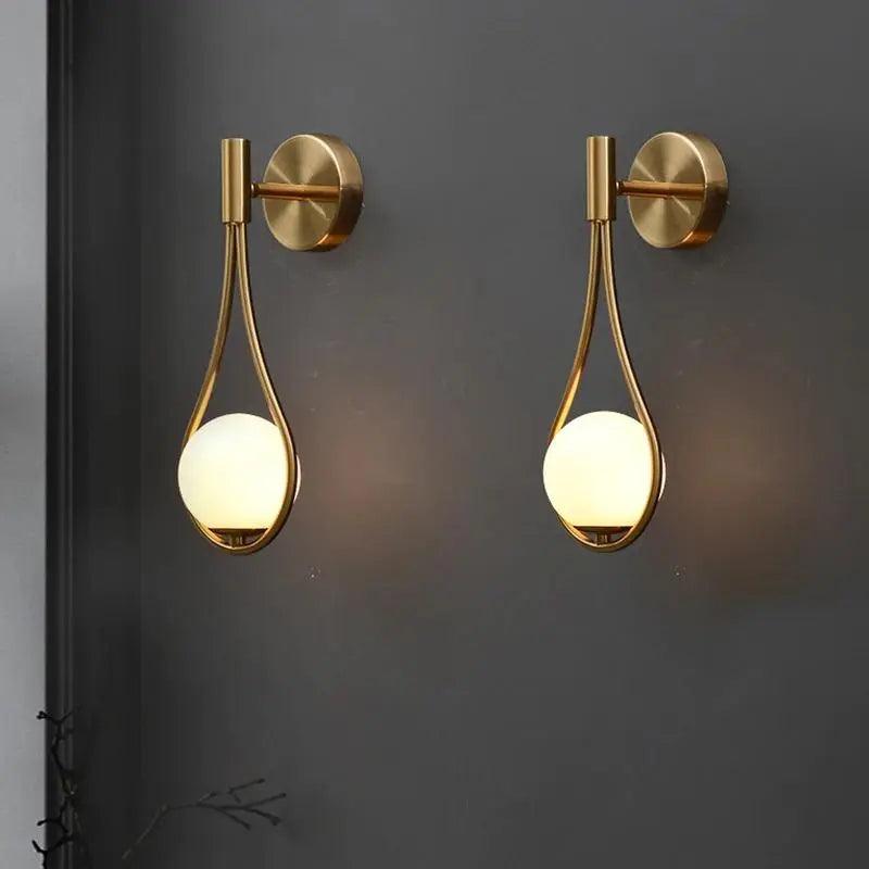 Metal Wall Sconce Light with Minimalist Linear Design for Bedroom, Living Room & Hallway – Modern Scandinavian Style Fixture in Black, Gold | Thomler