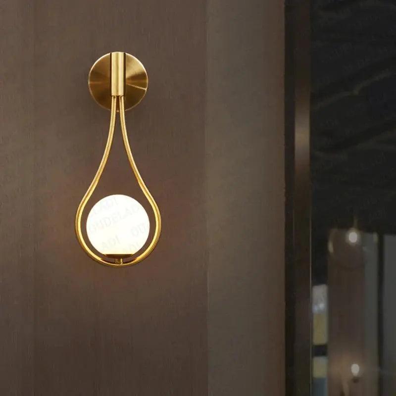 Metal Wall Sconce Light with Minimalist Linear Design for Bedroom, Living Room & Hallway – Modern Scandinavian Style Fixture in Black, Gold | Thomler