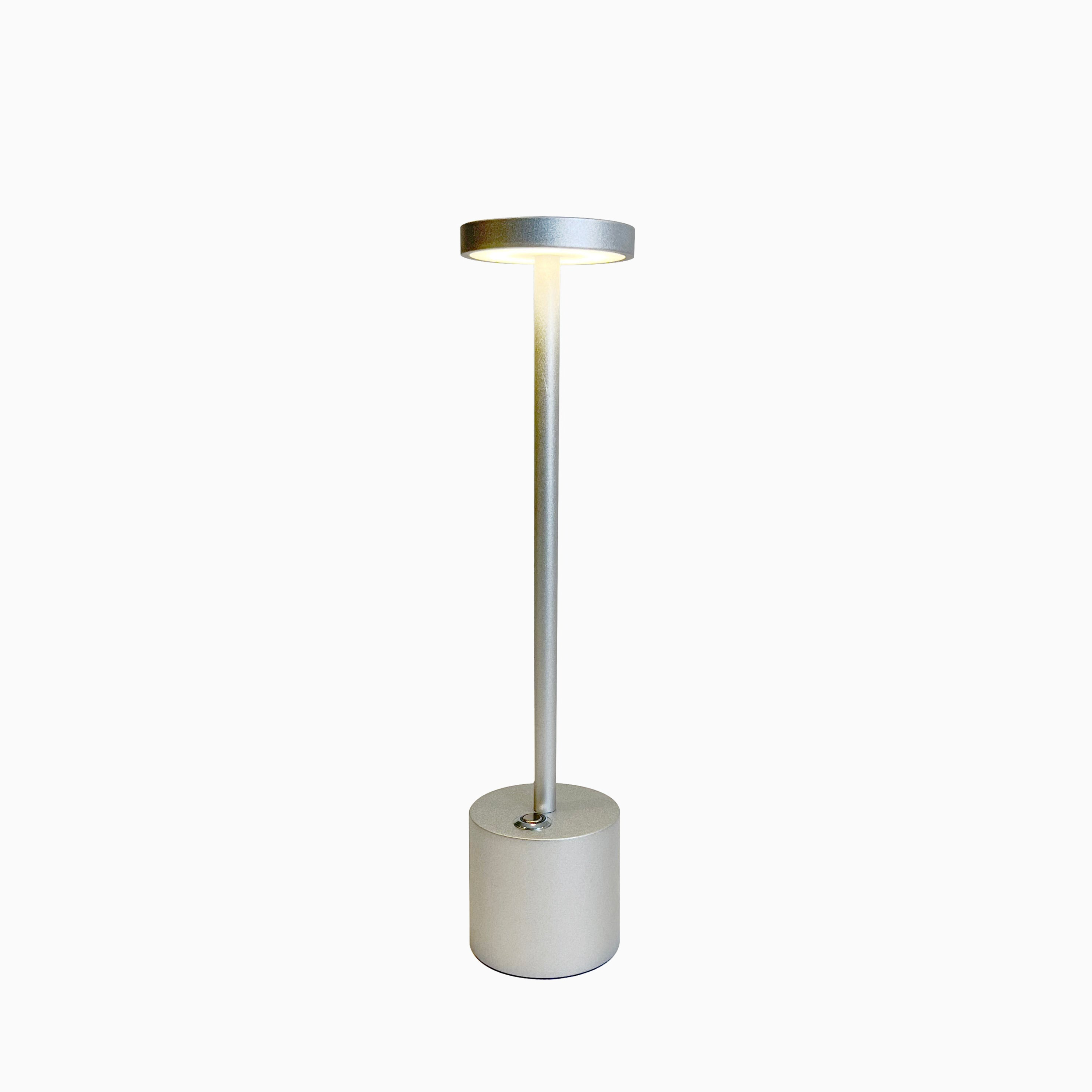 Table Lamp Aluminium 34.0 cm Gold Wireless Rechargeable Patio Bedroom Dimmable LED Indoor Outdoor Lighting | Thomler