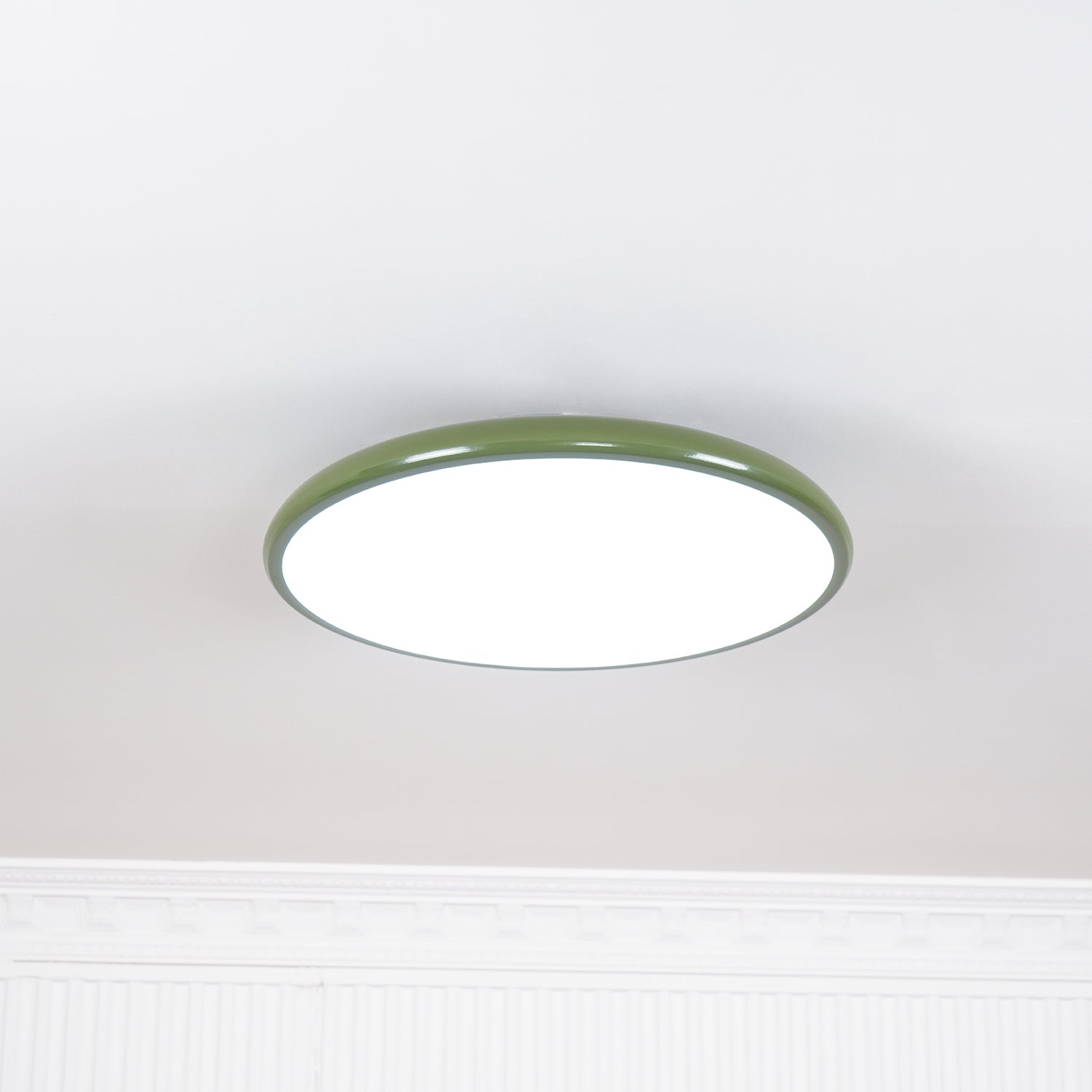 Adjustable Flush Mount LED Ceiling Light with Remote Dimmer for Bedroom Living Room Dining Room | Modern Round Acrylic Fixture Hardwired | Thomler