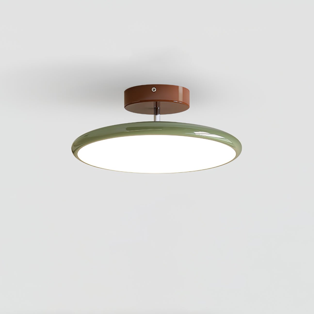 Adjustable Flush Mount LED Ceiling Light with Remote Dimmer for Bedroom Living Room Dining Room | Modern Round Acrylic Fixture Hardwired | Thomler