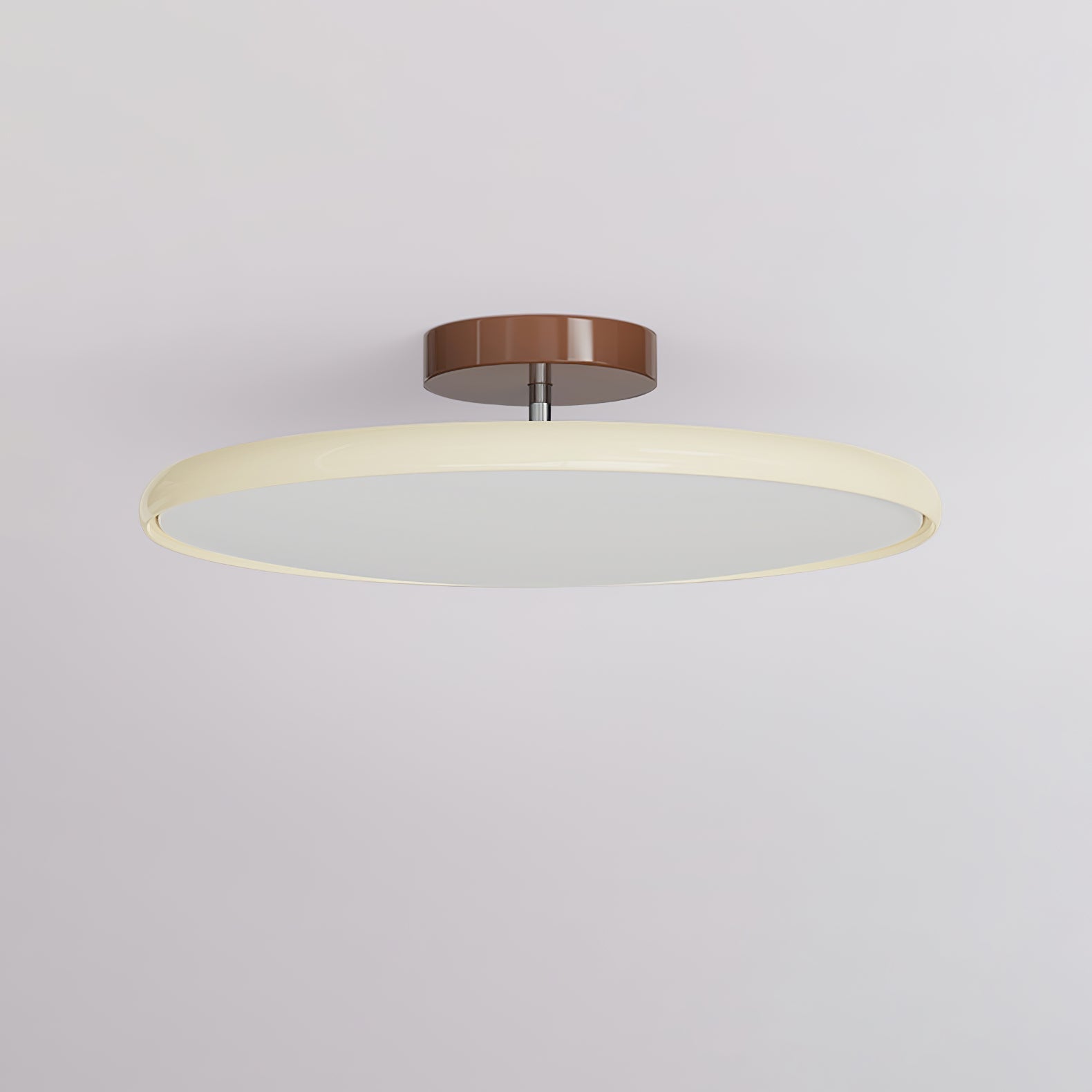 Adjustable Flush Mount LED Ceiling Light with Remote Dimmer for Bedroom Living Room Dining Room | Modern Round Acrylic Fixture Hardwired | Thomler