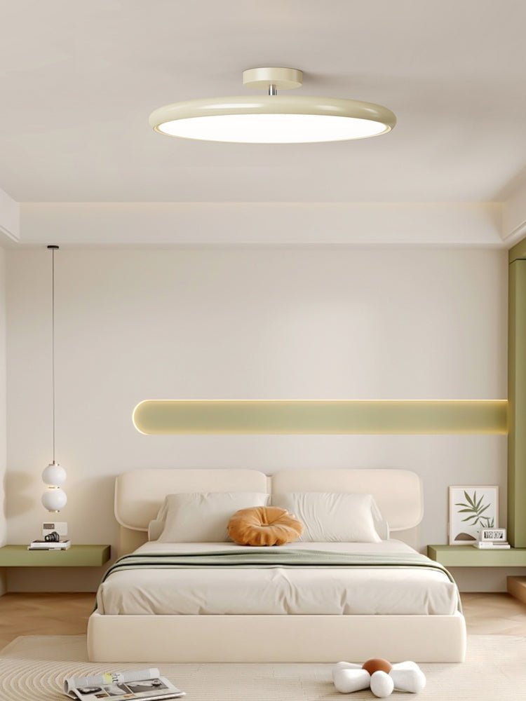 Drift Adjustable LED Ceiling Lamp 11.8 in Soft Ambient Indoor Lighting Beige Green | Thomler