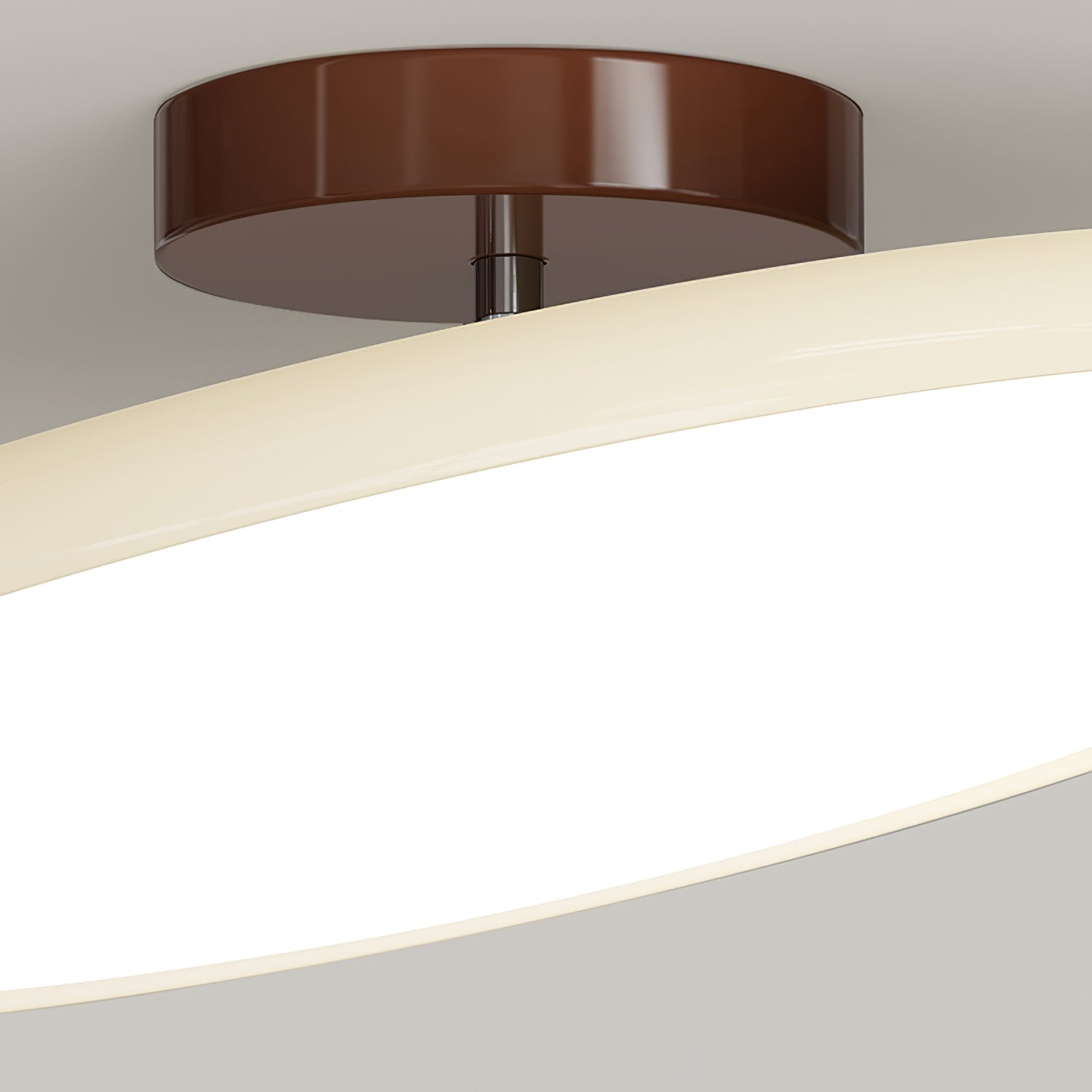 Adjustable Flush Mount LED Ceiling Light with Remote Dimmer for Bedroom Living Room Dining Room | Modern Round Acrylic Fixture Hardwired | Thomler