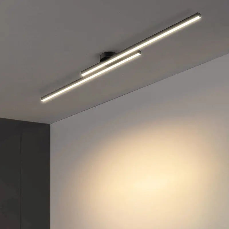 Contemporary Linear Bar Ceiling Fixture – Aluminum LED Strip Light for Bedroom & Hallway | Thomler