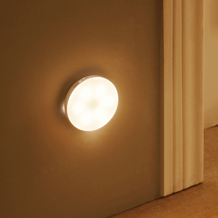 USB Rechargeable Motion Sensor Night Light – Round 3-Inch Puck Light for Closets, Hallways & Stairs – Auto On/Off Sensor Lamp – Battery | Thomler
