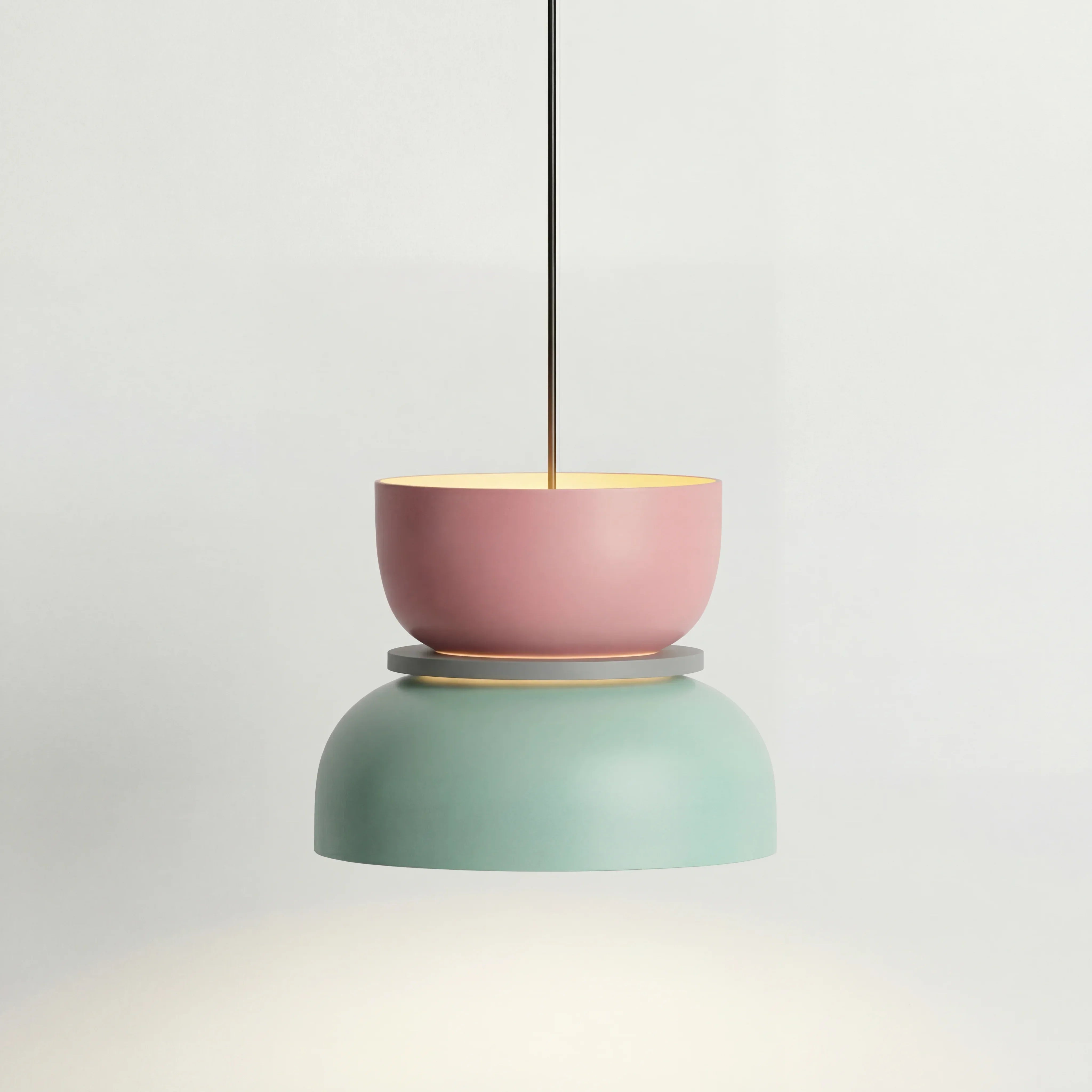 Pendant Light Aluminium Acrylic 29.0 cm Macaron Dining Room Scandinavian Hanging Ceiling Lamp | Thomler