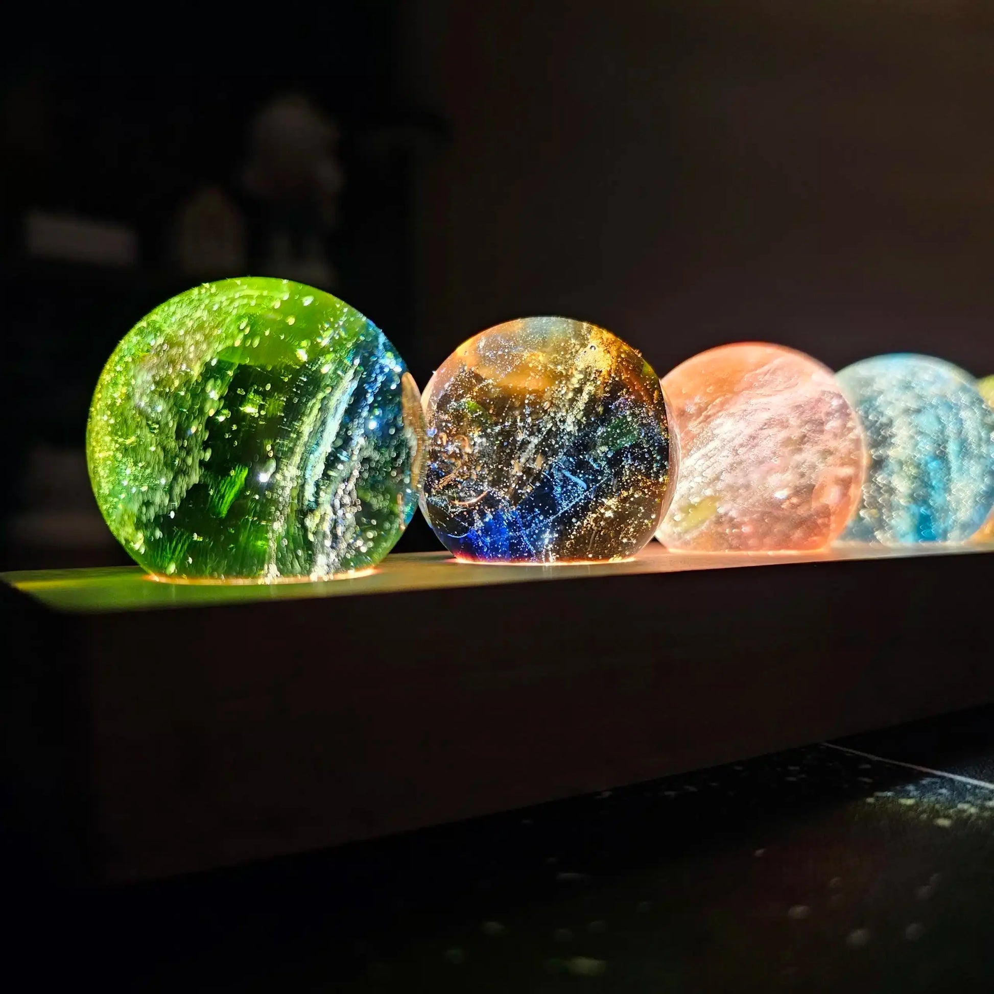 Tafellamp Kristal Bol Sfeerverlichting Decoratief Transparant Design | Sansoti