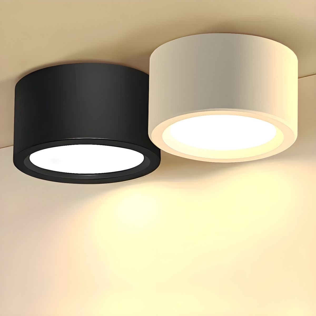 Round Surface-Mount LED Ceiling Spotlight – Low Profile Modern Flush Fixture for Hallways & Kitchens | Thomler