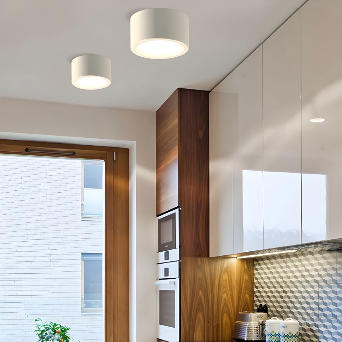 Round Surface-Mount LED Ceiling Spotlight – Low Profile Modern Flush Fixture for Hallways & Kitchens | Thomler