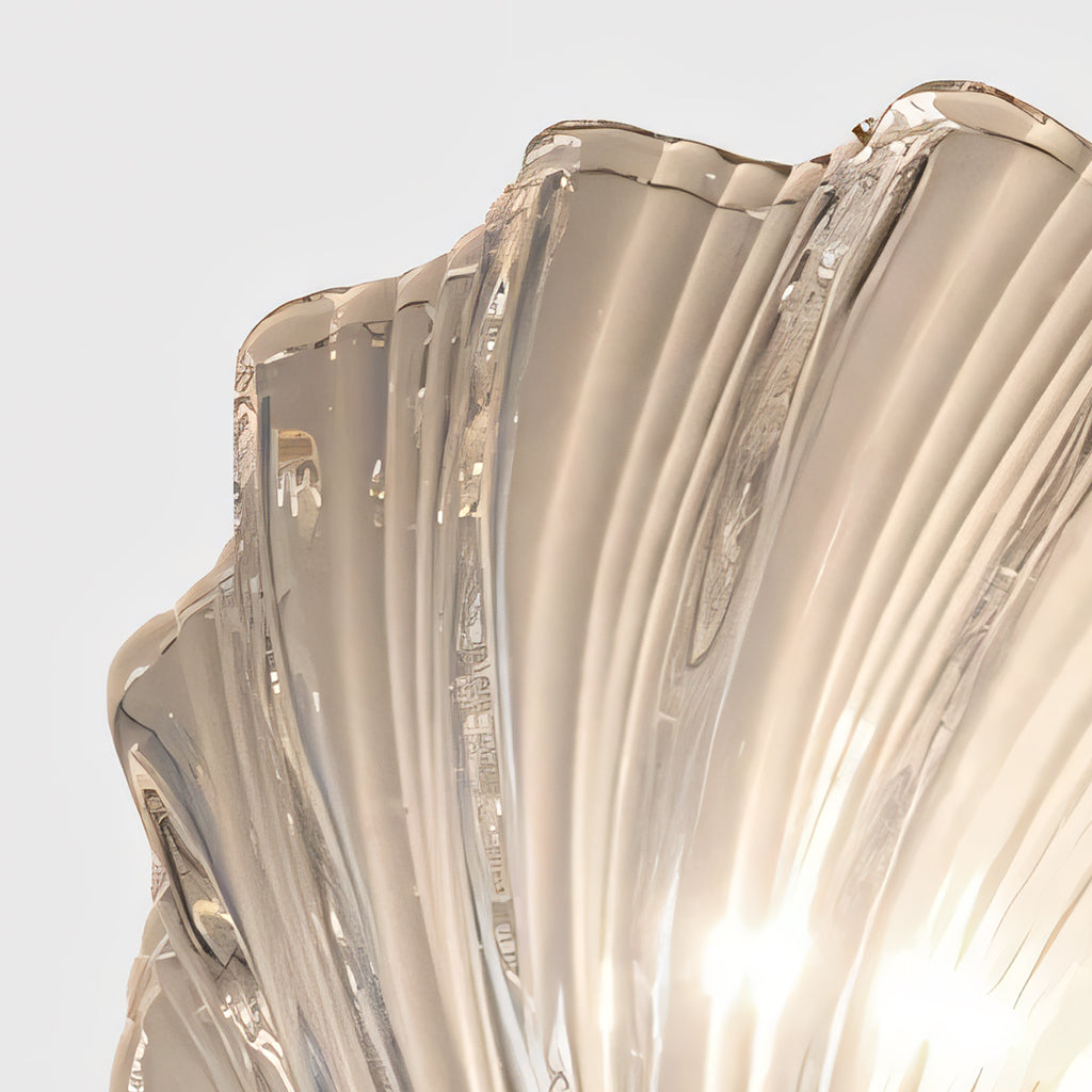 Wall Lamp Glass Shell 10 in Soft Ambient Bedroom Bathroom Stair Lighting Modern Minimalist Decor | Thomler