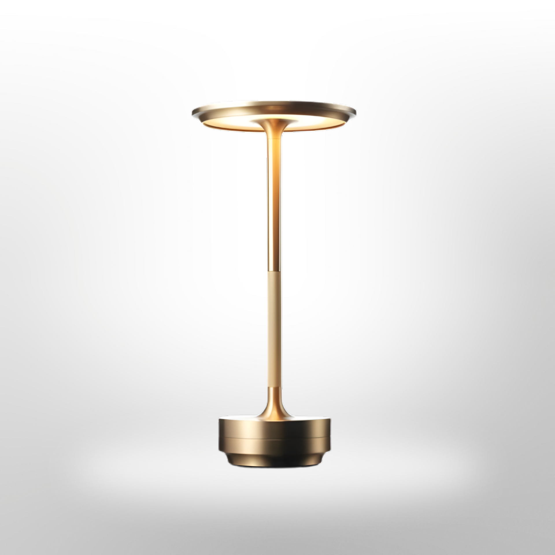 Table Lamp Metal 27.5 cm Rechargeable Dimmable Touch Bedroom Desk Wireless LED Lighting | Thomler