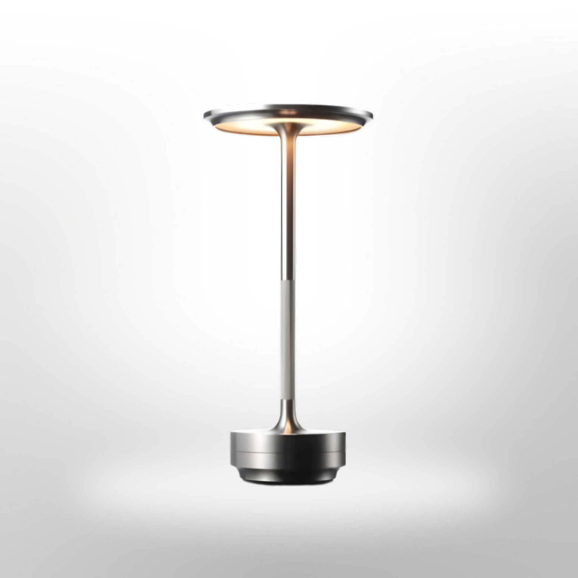 Table Lamp Metal 27.5 cm Rechargeable Dimmable Touch Bedroom Desk Wireless LED Lighting | Thomler