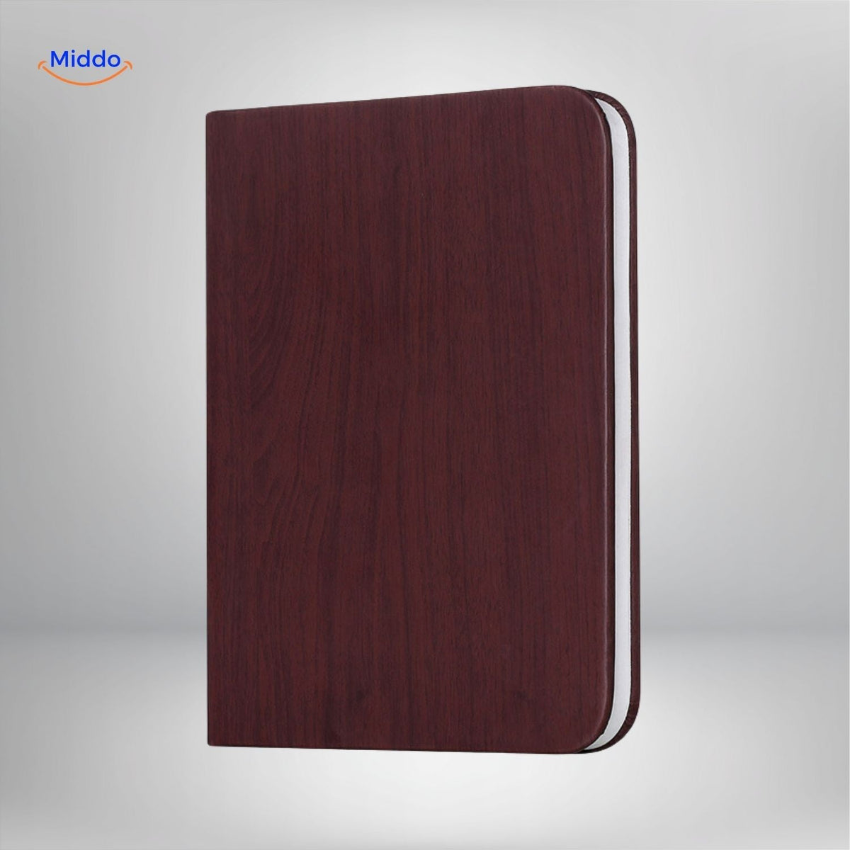 Adjustable Wood-Grain LED Desk Lamp with 3 Light Modes & Foldable Design for Home Office Reading & Bedside | Thomler