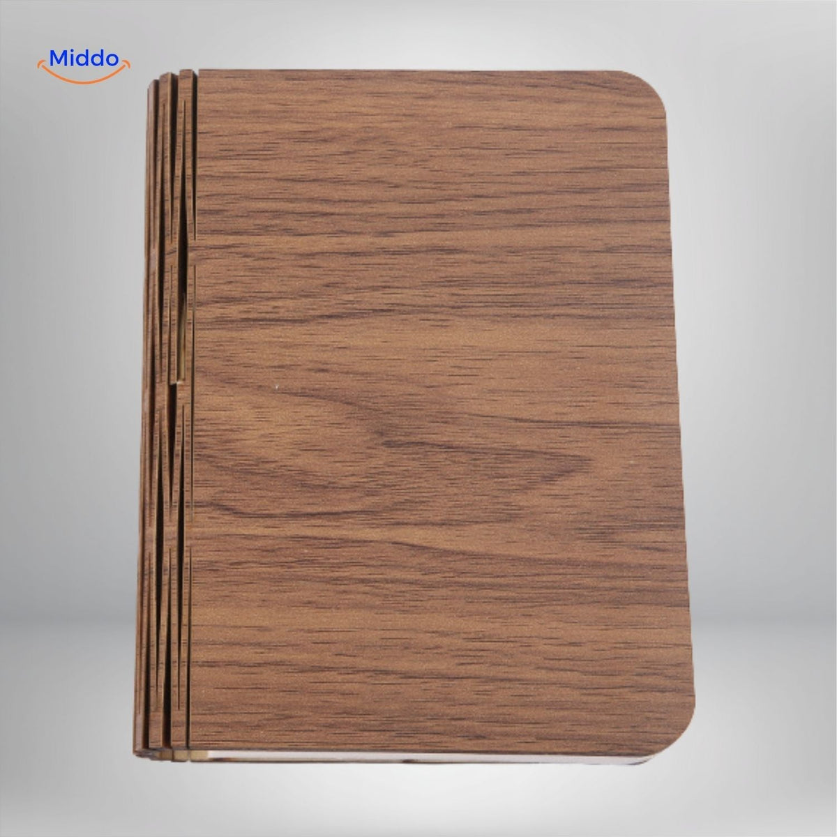 Adjustable Wood-Grain LED Desk Lamp with 3 Light Modes & Foldable Design for Home Office Reading & Bedside | Thomler