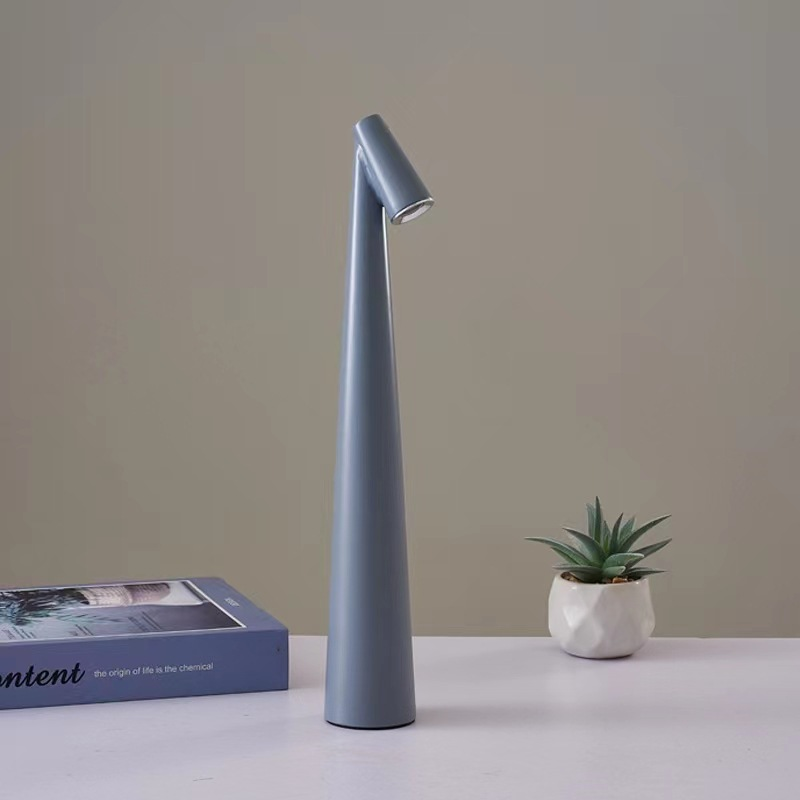 Table Lamp Aluminium 35.6 cm Cordless Warm White 3000K Dining Table Reading Light Wireless Bedside Lamp | Thomler