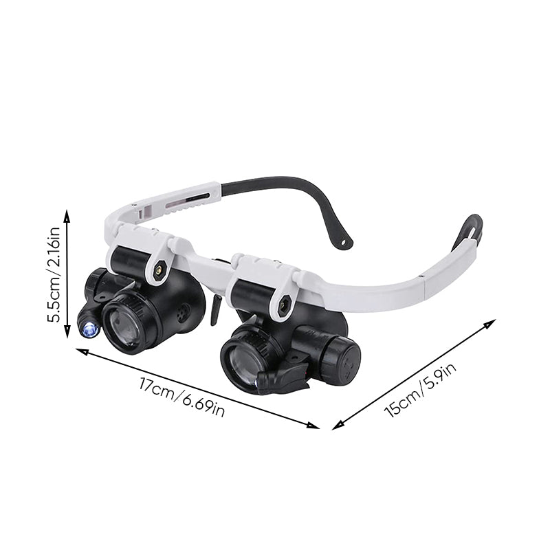 LED Magnifying Glasses with Adjustable Lenses for Precision Work & Hobbies | Thomler