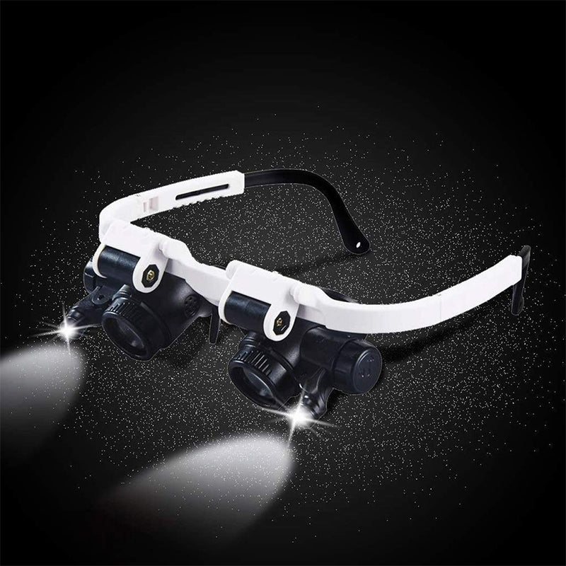 LED Magnifying Glasses with Adjustable Lenses for Precision Work & Hobbies | Thomler
