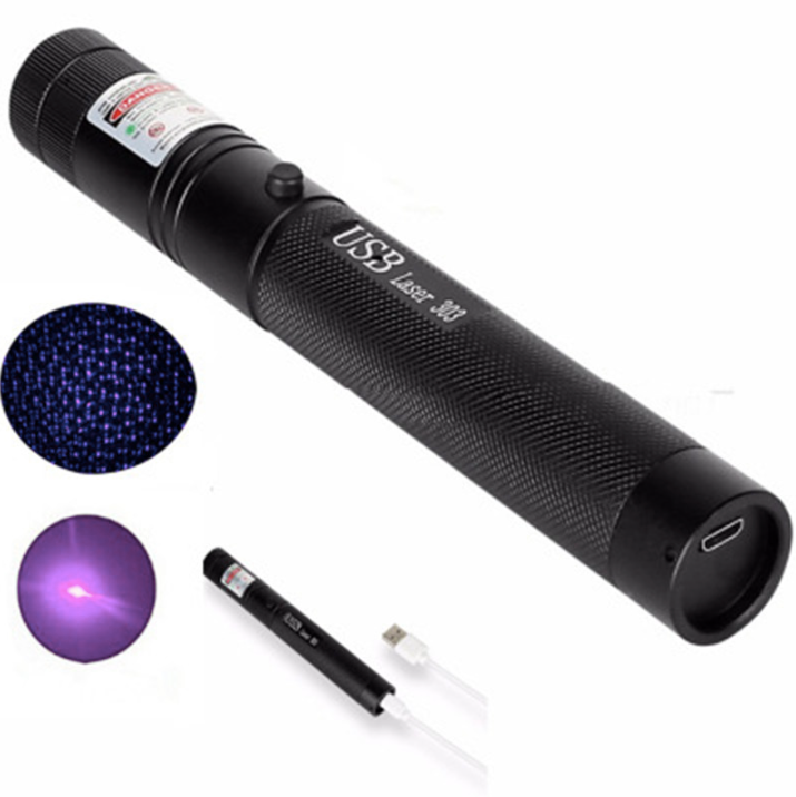 Adjustable Focus Laser Pointer with USB Charging & Safety Lock for Presentations | Thomler