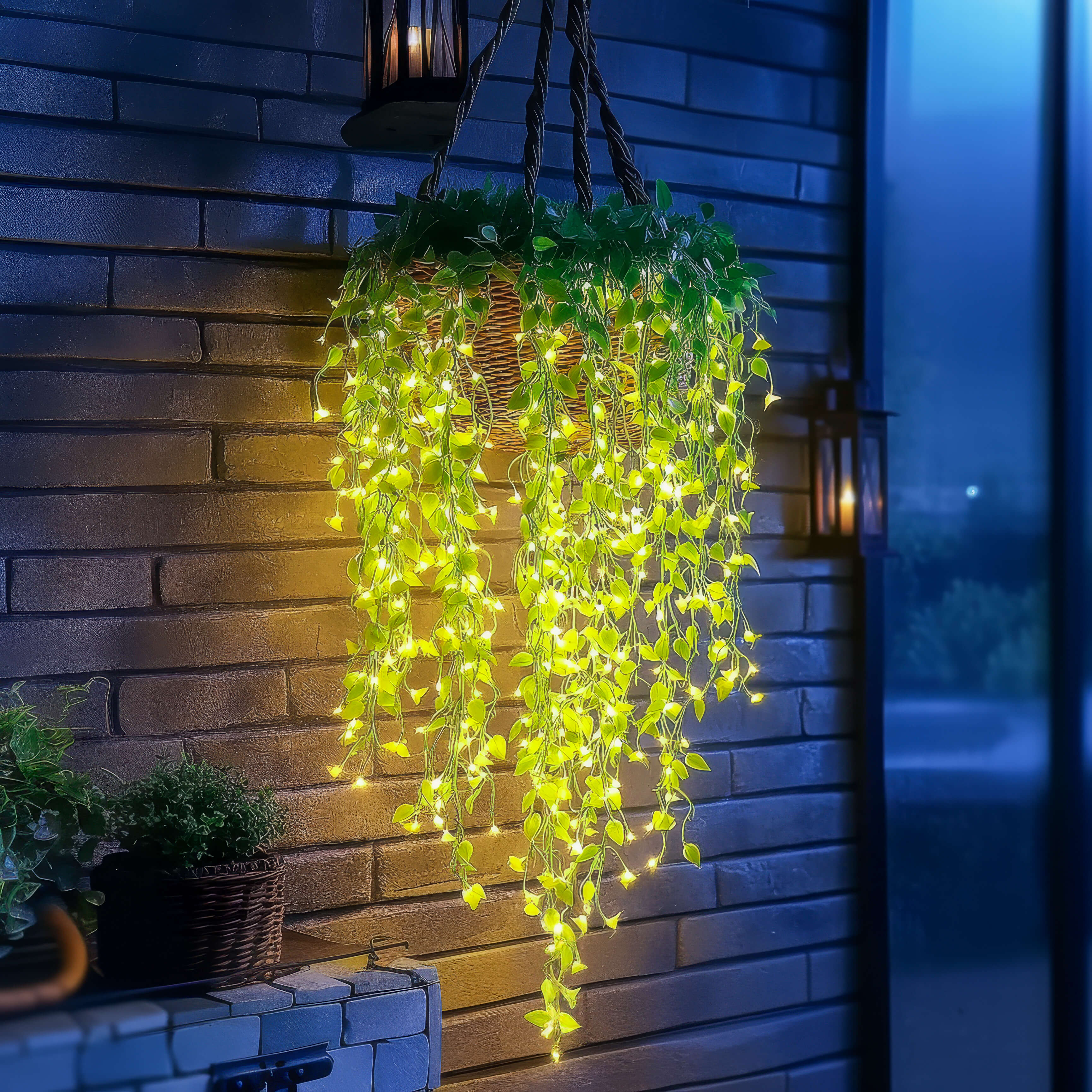 LED Lighted Ivy Garland with Remote – 100 Warm White Lights, 10 ft Faux Greenery Vine for Bedroom, Living Room, Party & Seasonal Decor | Thomler