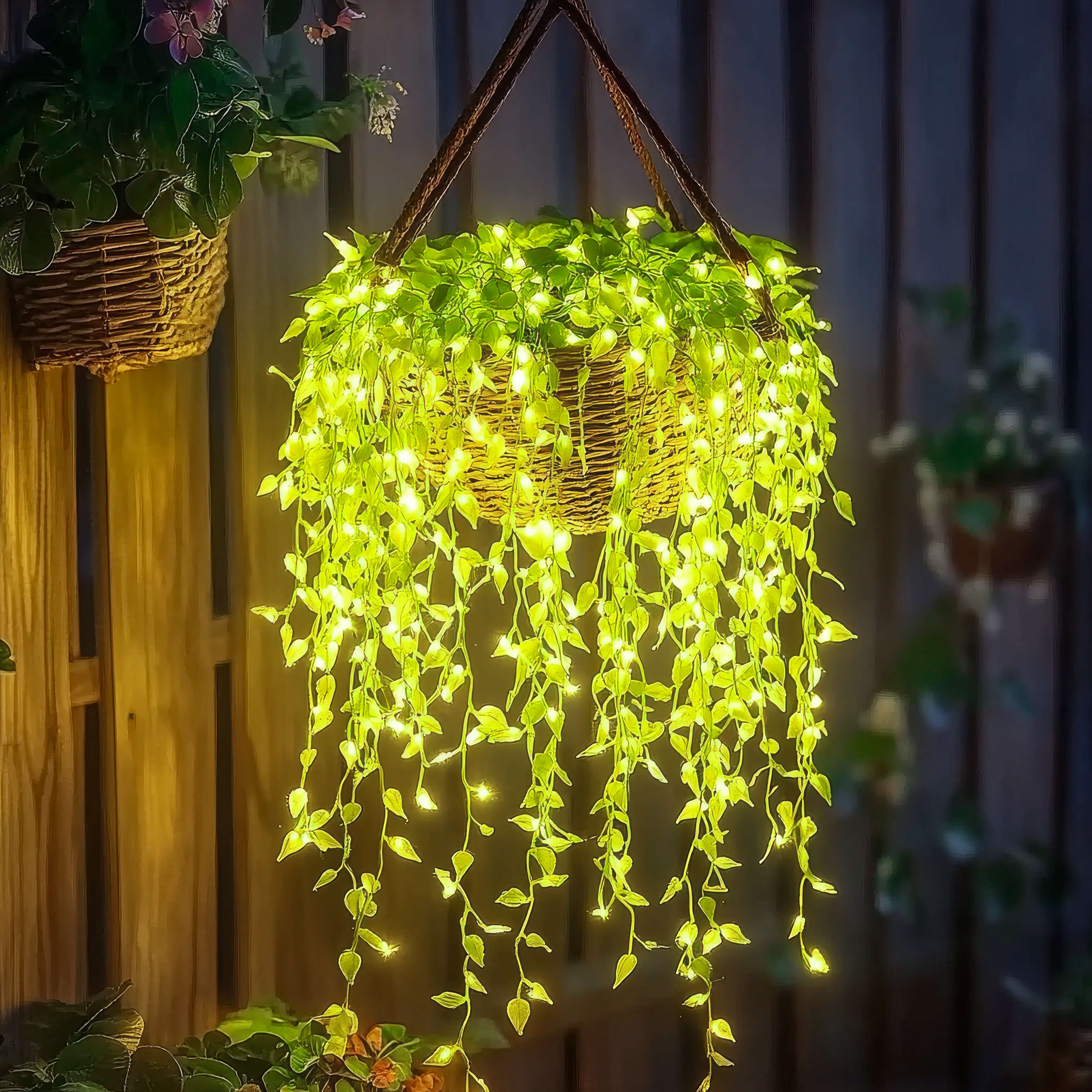 LED Lighted Ivy Garland with Remote – 100 Warm White Lights, 10 ft Faux Greenery Vine for Bedroom, Living Room, Party & Seasonal Decor | Thomler