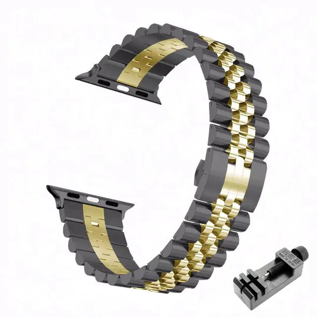 Stainless Steel Watch Band for Apple Watch – Adjustable Metal Link Strap, Premium Quality Wristband for Men & Women | Thomler