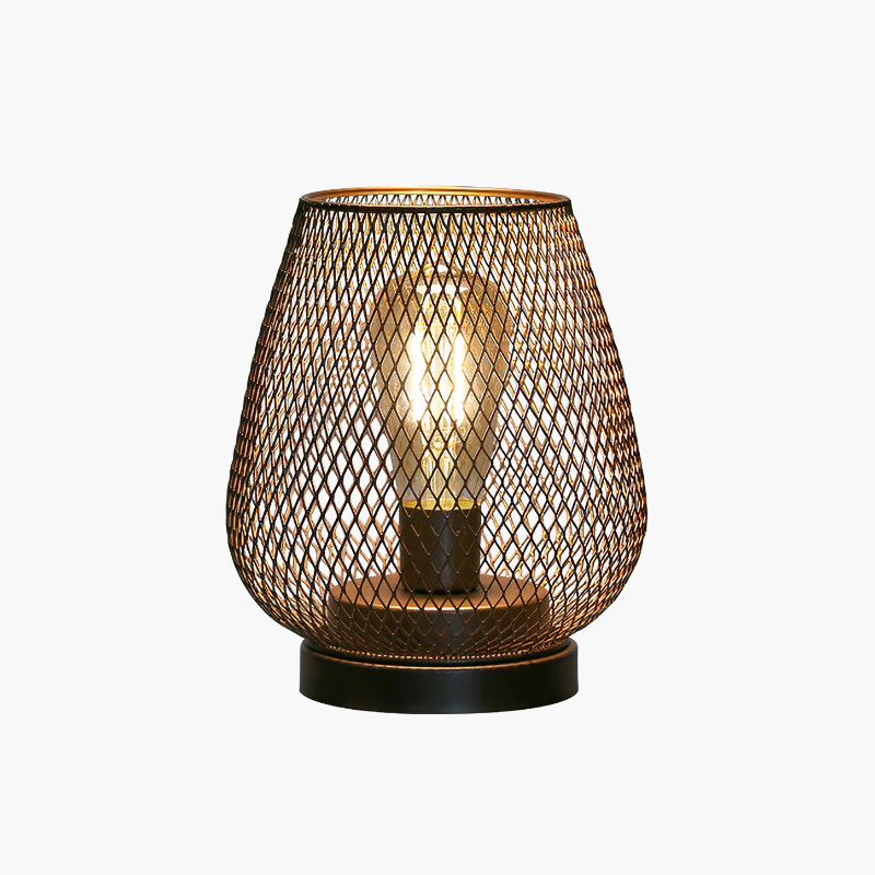 Battery-Operated Metal Lantern with Warm LED Light for Indoor and Outdoor Use | Vintage Matte Black Cordless Lamp | Thomler