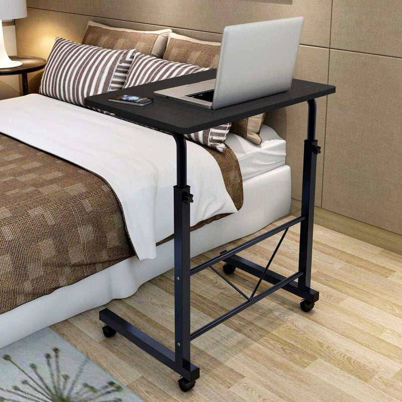Laptop Table Steel 88.0 cm Height Adjustable Black Home Office Bedside Rolling Desk Workstation | Thomler