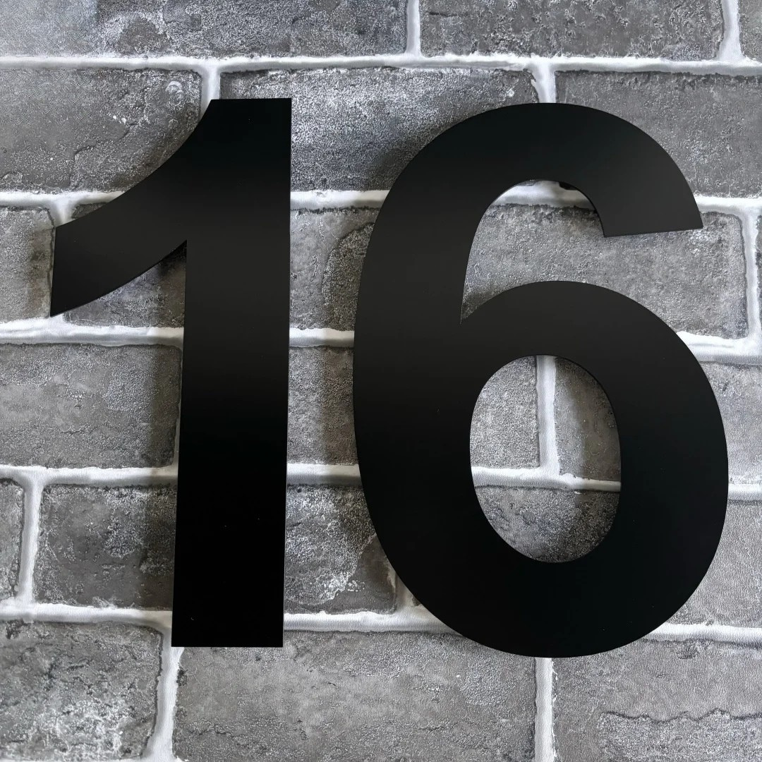 3D Floating House Number Modern Stainless Steel Outdoor Weather Resistant Wall Mount Address Sign for Front Door Entrance Home Office | Thomler