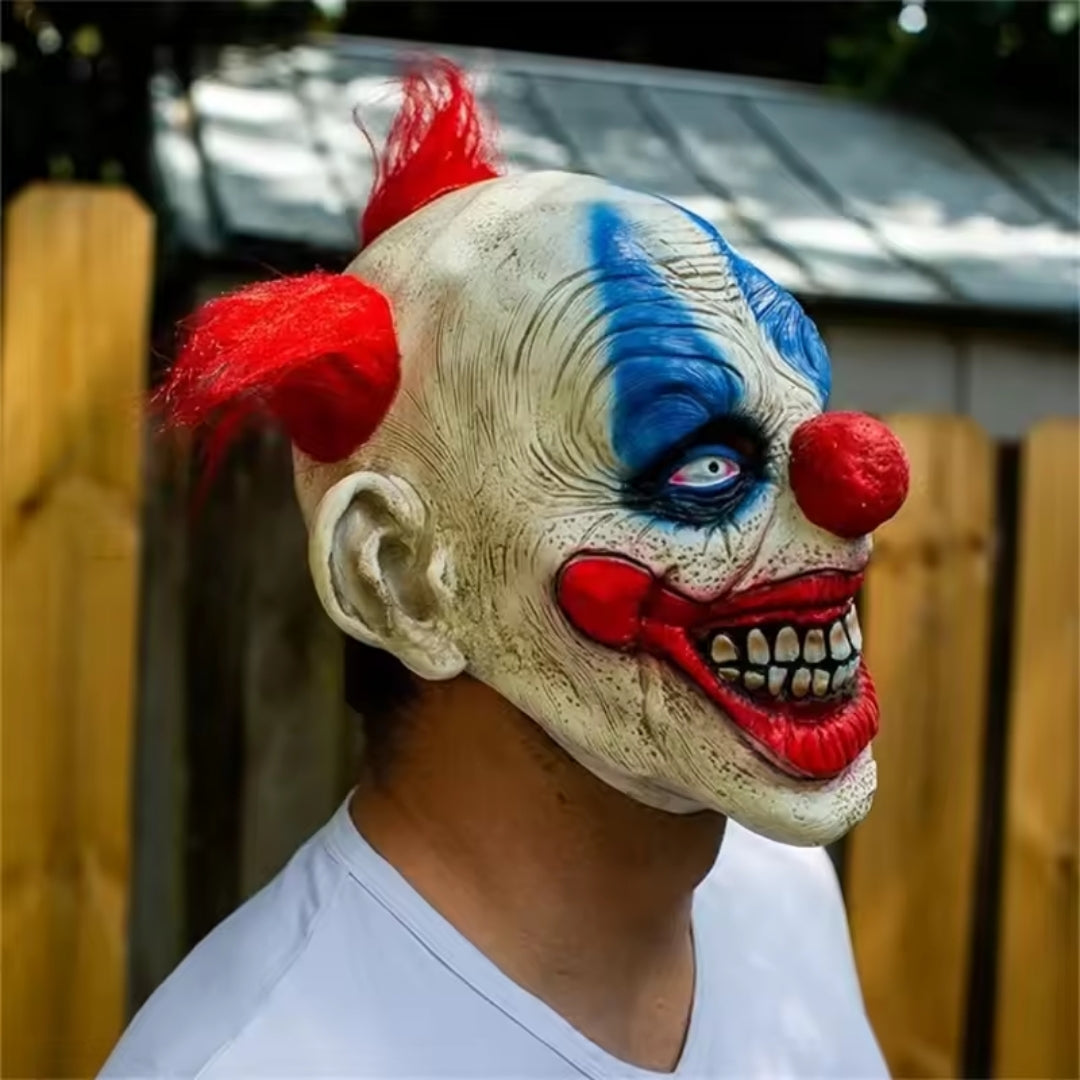 Creepy Grinning Clown Full Face Mask for Halloween Costumes & Parties | Thomler
