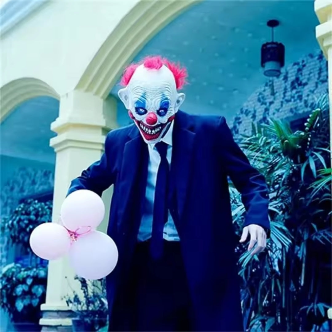 Creepy Grinning Clown Full Face Mask for Halloween Costumes & Parties | Thomler
