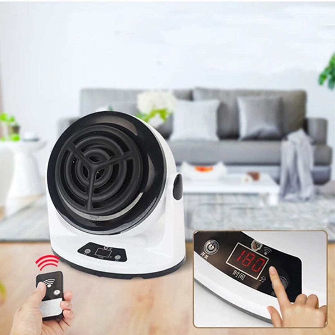 Compact Ceramic Space Heater with Remote Control for Home & Office | Thomler