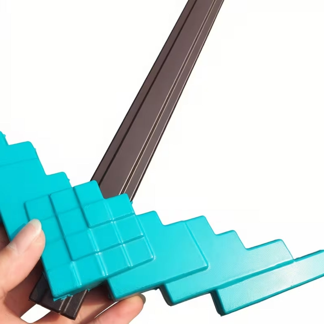 Foam Block-Style Mining Tool Prop for Cosplay & Halloween Costumes | Thomler