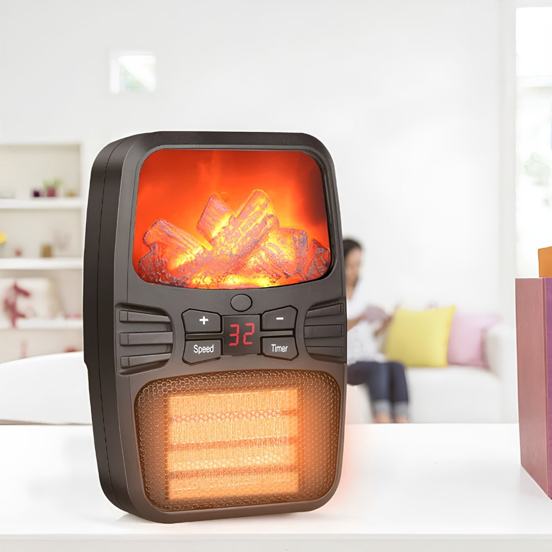 1000W Compact Space Heater with Remote Control & 12-Hour Timer for Home & Office | Thomler