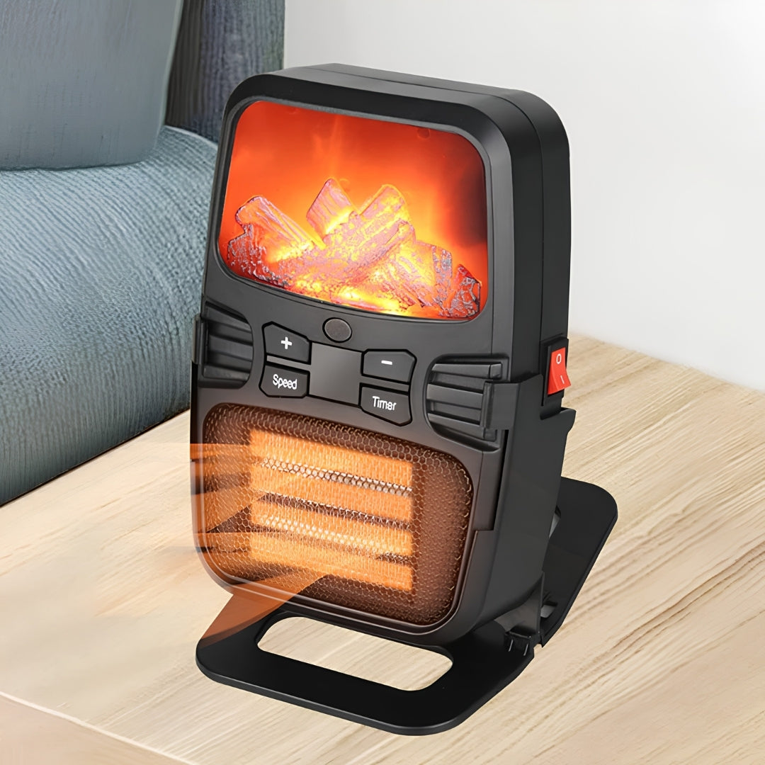 1000W Compact Space Heater with Remote Control & 12-Hour Timer for Home & Office | Thomler