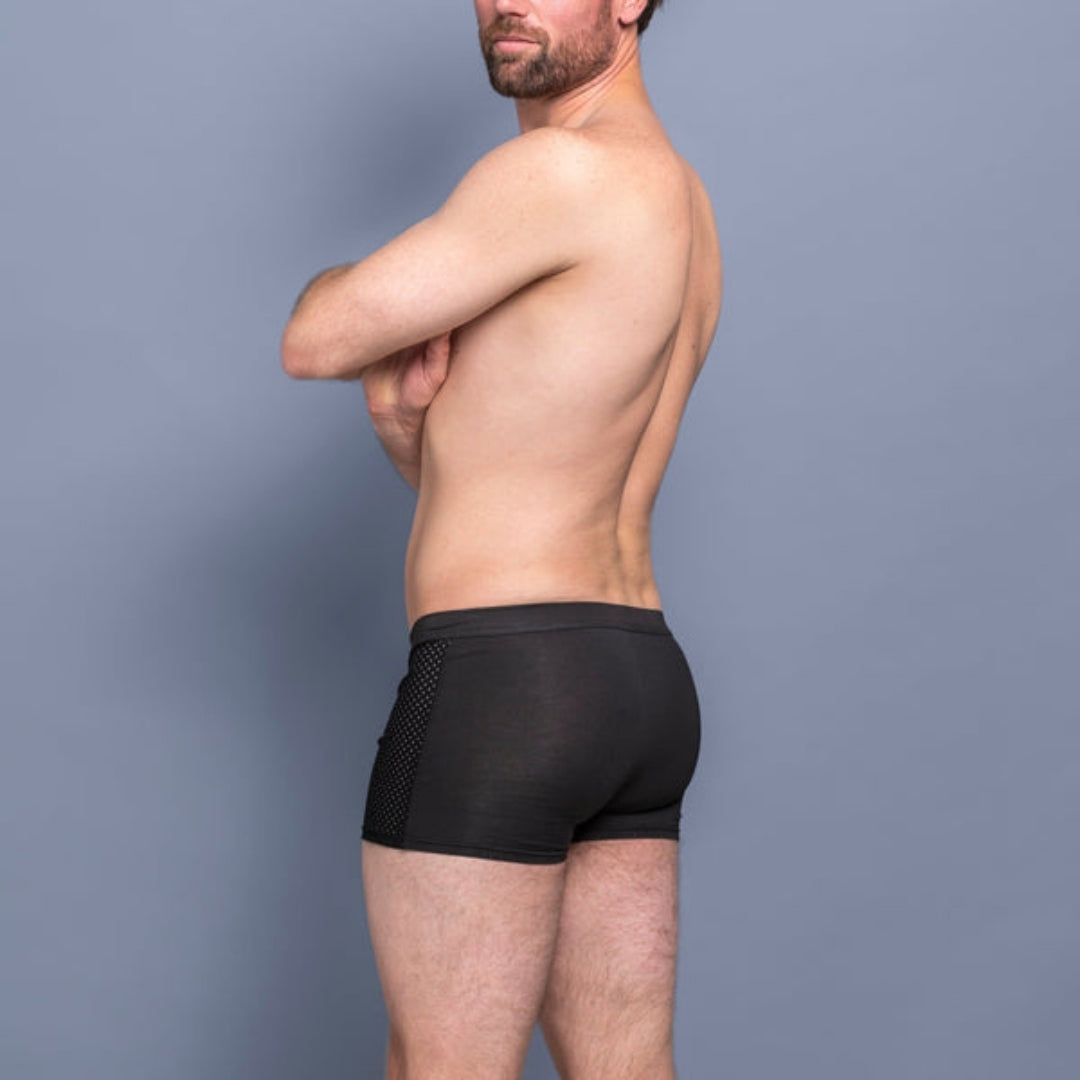 Men's Bamboo Fiber Boxer Briefs – Breathable Moisture-Wicking Trunks with Mesh Pouch for All-Day Comfort, Athletic Support & Temperature | Thomler