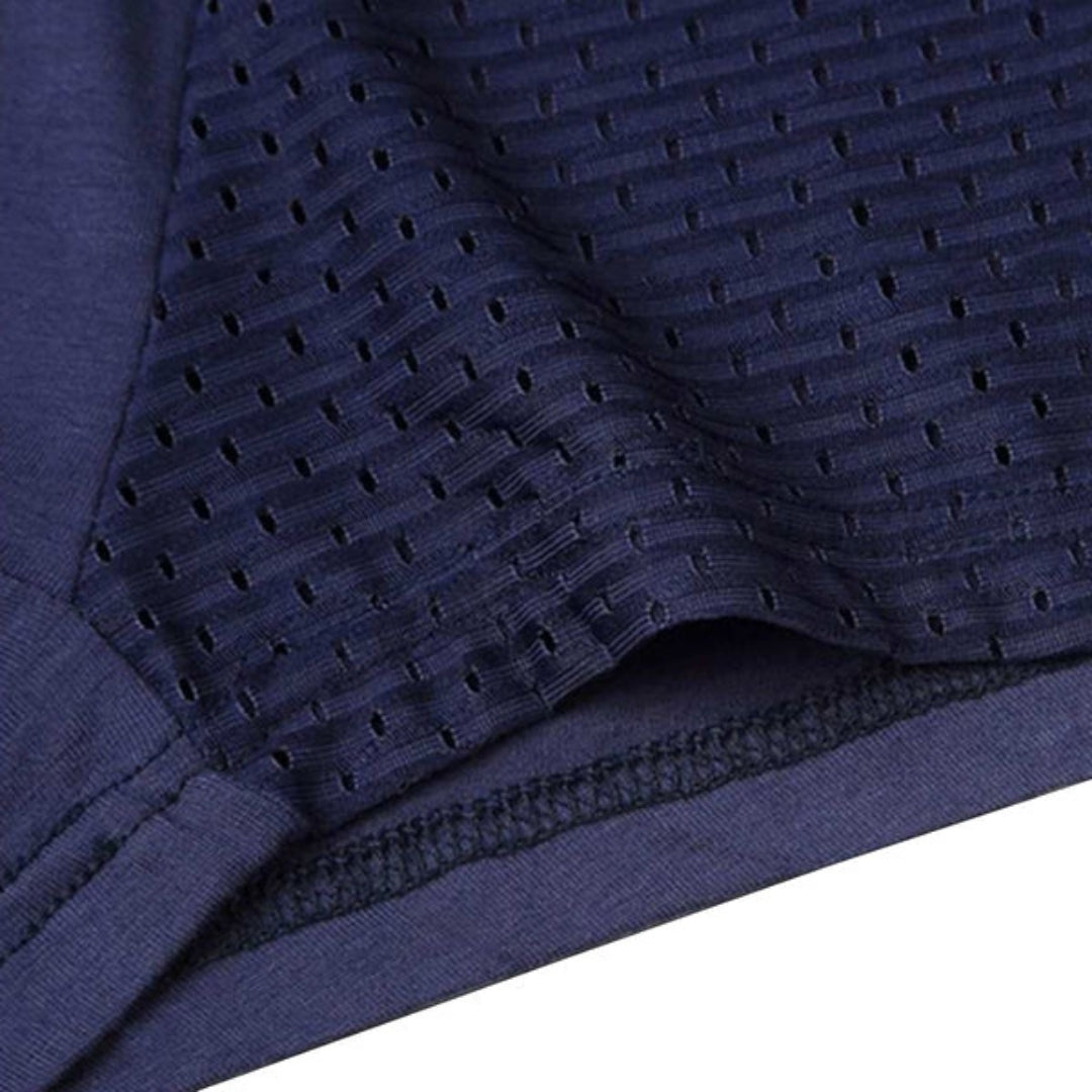 Men's Bamboo Fiber Boxer Briefs – Breathable Moisture-Wicking Trunks with Mesh Pouch for All-Day Comfort, Athletic Support & Temperature | Thomler