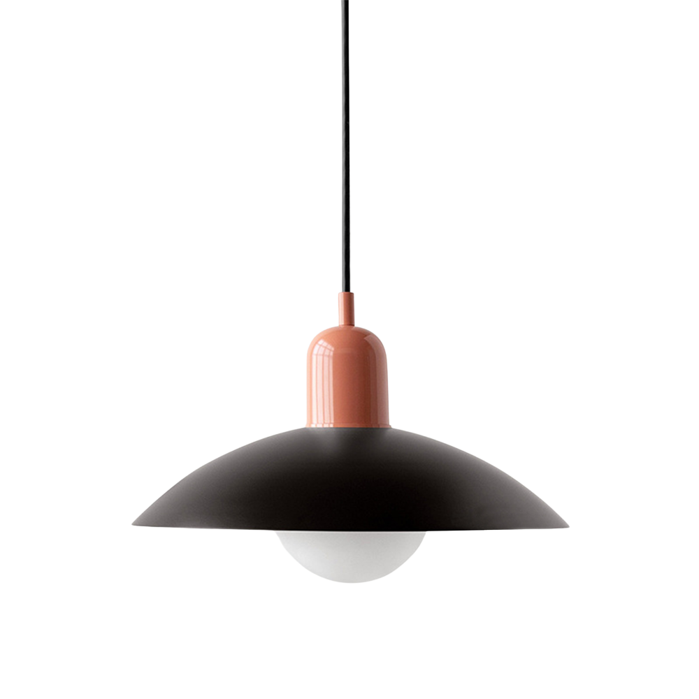 Pendant Light Iron 32.0 cm Black White Dining Room Kitchen Island Scandinavian Hanging Ceiling Lamp | Thomler