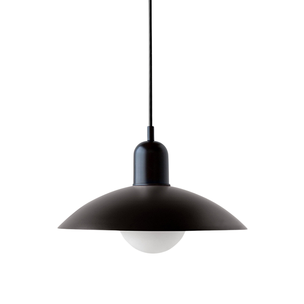 Pendant Light Iron 32.0 cm Black White Dining Room Kitchen Island Scandinavian Hanging Ceiling Lamp | Thomler
