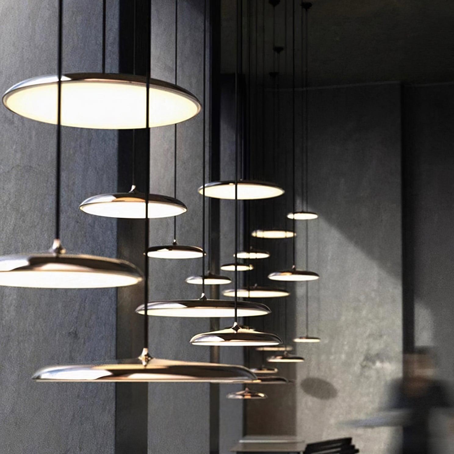 Pendant Light Acrylic Metal 15.7 in 24W Warm White Modern Dining Room Kitchen Ceiling Lamp Adjustable Height | Thomler
