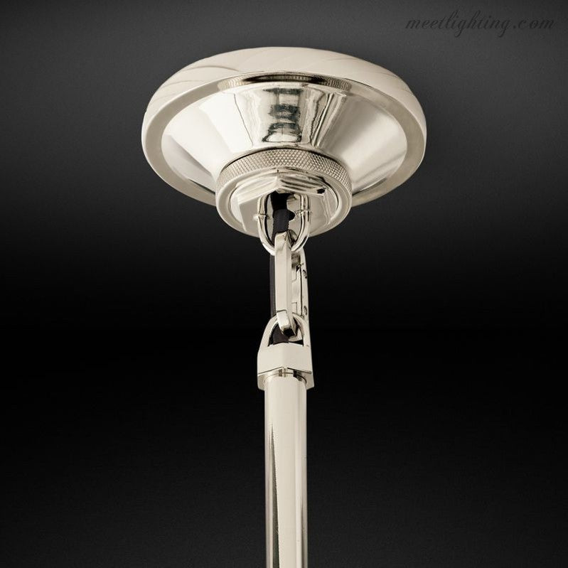 Industrial Glass Cylinder Hanging Light Fixture with Metal Frame & Edison Bulb for Kitchen Island Dining Room | Thomler